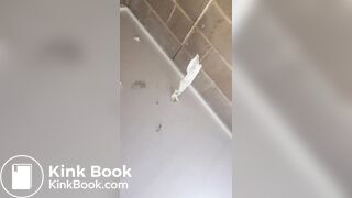 Scat Girl make public mess