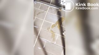 Scat Girl make public mess