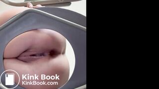sexy girl shits on you POV on toilet