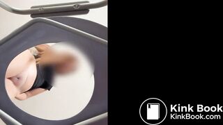 sexy girl shits on you POV on toilet