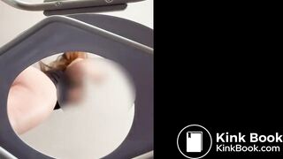 sexy girl shits on you POV on toilet