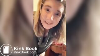 Sexy White Girl Hot Pink Panty Poop + Doing Makeup
