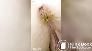 Girl pooping