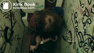 A women drinks bad coffee and has extreme diarrhea