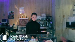 A women drinks bad coffee and has extreme diarrhea