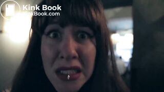 A women drinks bad coffee and has extreme diarrhea