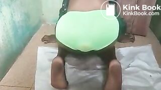 Sexy Hot African Girl Minty Green Panty Poop