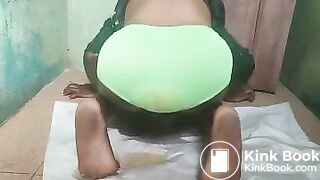 Sexy Hot African Girl Minty Green Panty Poop