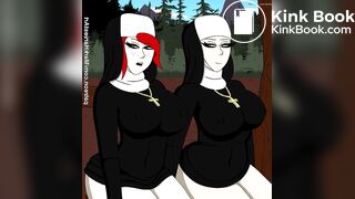 Nun's dumping in the forest