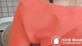Japanese woman's toilet scene - video 13