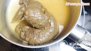 Japanese girl cook shit with pee