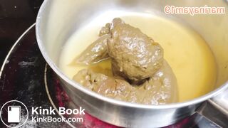 Japanese girl cook shit with pee