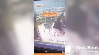 Fat Woman Shit in a Store