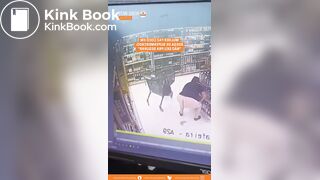 Fat Woman Shit in a Store