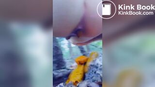 Big poop in the woods
