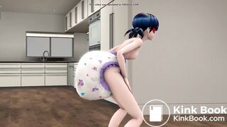 Ladybug Diaper poop