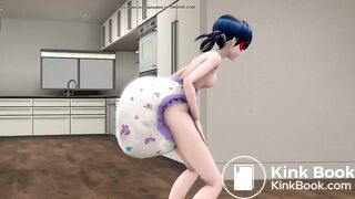 Ladybug Diaper poop