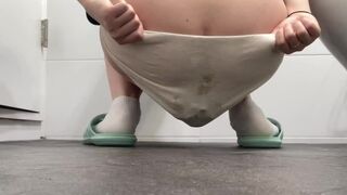 panties heavy with shit