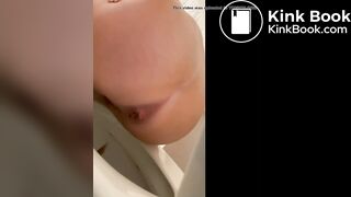 sexy fit girl shits and piss in toilet