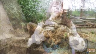 Pleasure in the manure shaft - submerging in cowshit