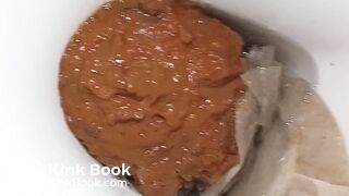 Girl diarrhea in toilet - video 8