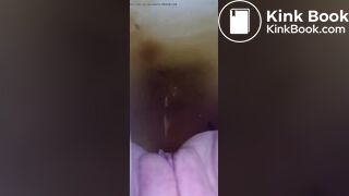 Sexy woman wanted to fart and ends up with diarrhea