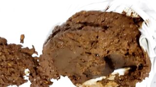 Gigantic poop in white panties