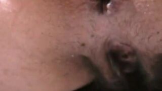 Brunette mature woman shitting