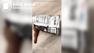 Hot girl shitting in chip bag
