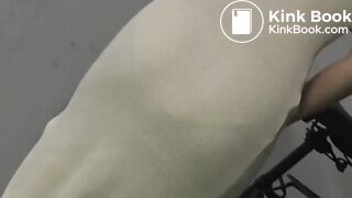 同じマンションに住む無防備な透けパン美尻女に浣腸をぶち込んだら我慢できず着衣噴射2 敏感ムチ尻女