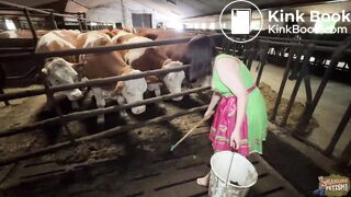 Fresh from the source - collecting cowshit
