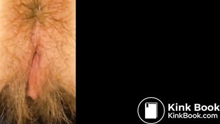 Hairy, poopy asshole compilation