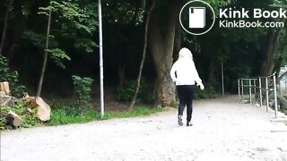 The blonde peed and pooped