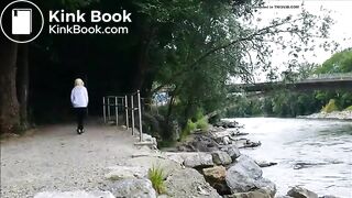 The blonde peed and pooped