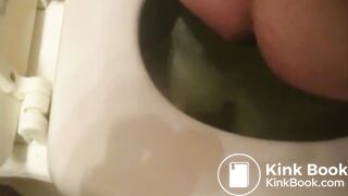 Obese pig unclogs her bowels