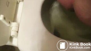 Obese pig unclogs her bowels