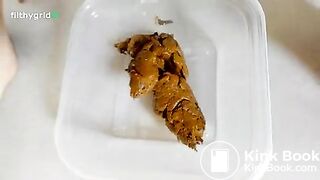 hairy pussy and big shit