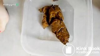 hairy pussy and big shit