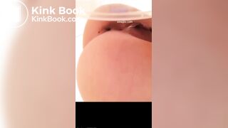 Freckle butt chinese girl pooping compilation