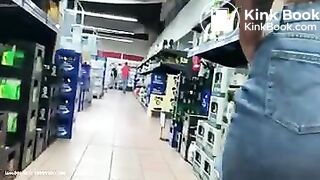Nice lady poop in store