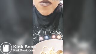 GIRL TAKING A HUGE DUMP IN A CONTAINER