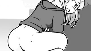 Girl poops in Bushes