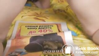 Girl shits on bed - video 3