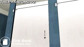 Animation of girls pooping together and laughing