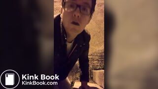 Pissing, shitting, and cumming outside in the night