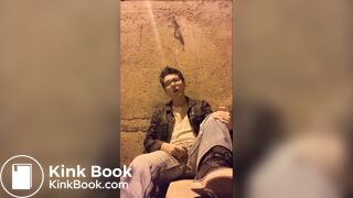 Pissing, shitting, and cumming outside in the night