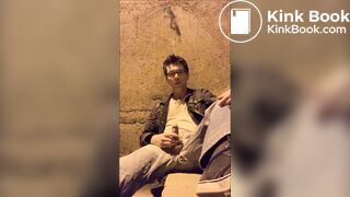 Pissing, shitting, and cumming outside in the night