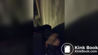 Pissing, shitting, and cumming outside in the night
