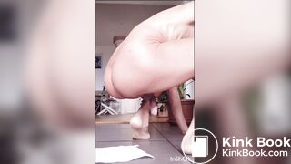 Shit fart piss dildo in the ass