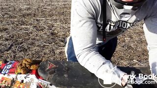 Naughty Guy Riding a Motorcycle While Pooping